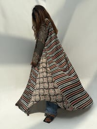 Silk Digital Print Cloche Abaya A7 thumb 4