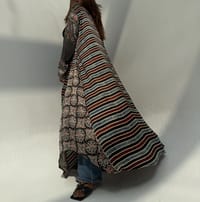 Silk Digital Print Cloche Abaya A7 thumb 7