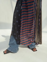 Silk Digital Print Cloche Abaya A4 thumb 7