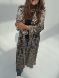Silk Digital Print Cloche Abaya A7 thumb 14