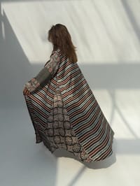 Silk Digital Print Cloche Abaya A7 thumb 13