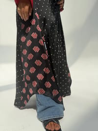 Silk Digital Print Cloche Abaya A5 thumb 10