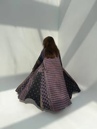 Silk Digital Print Cloche Abaya A4 thumb 13