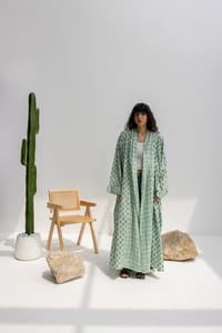Abaya w Chiffon Tarha B14 thumb 2