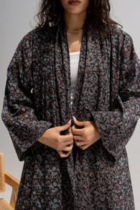 Abaya w Chiffon Tarha B1 thumb 6