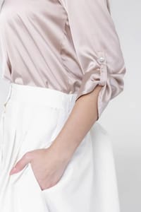 Women’s Satin Shirt & Cotton Skirt Set – Two Piece | SK05 thumb 1