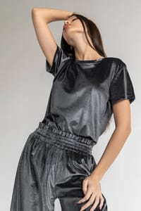 Women’s Velvet Two-Piece Set – Top & Pants | VL125 thumb 2