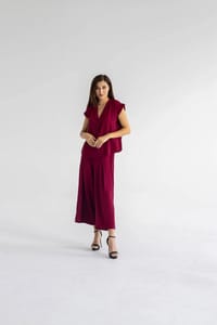 Women’s Crepe Two-Piece Set – Top & Pants | L680 thumb 4