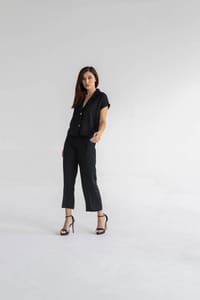 Women’s Linen Two-Piece Set – Button Front Shirt & Pants | ML302 thumb 3