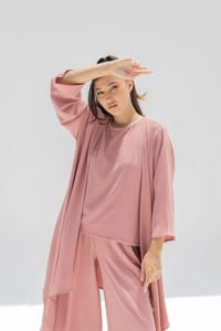 Women’s Crepe Travel Three-Piece Set – Cardigan, Shirt & Pants | TR405 thumb 5