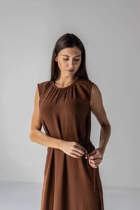 Women’s Crepe Dress – Modest Daily Wear | D1144 thumb 4