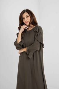 Women’s Crepe Dress – Modest Everyday Wear | TK32 thumb 3
