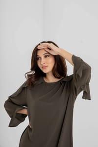 Women’s Crepe Dress – Modest Everyday Wear | TK32 thumb 5