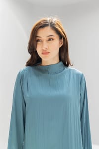 Women’s Silk Crepe Two-Piece Set – Top & Pants | K103 thumb 3