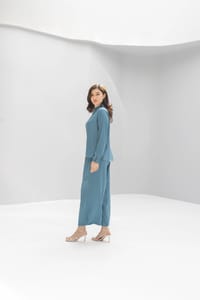 Women’s Silk Crepe Two-Piece Set – Top & Pants | K103 thumb 6