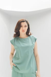 Women’s Korean Crepe Two-Piece Set – Top & Pants | P305 thumb 1