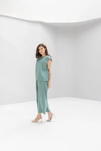 Women’s Korean Crepe Two-Piece Set – Top & Pants | P305 thumb 4
