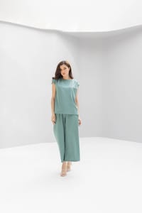 Women’s Korean Crepe Two-Piece Set – Top & Pants | P305 thumb 3