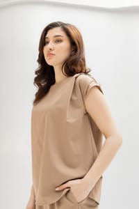 Women’s Korean Crepe Two-Piece Set – Top & Pants | P305 thumb 10