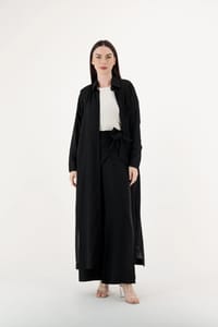 Women’s Linen Travel Set – Cardigan & Pants | TR65 thumb 2