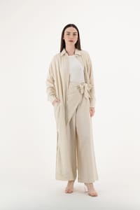 Women’s Linen Travel Set – Cardigan & Pants | TR65 thumb 4