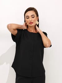 طقم نسائي كريب قطعتين 1311 – إطلالة يومية محتشمة thumb 11