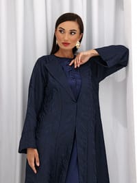عباية كريب نسائية أنيقة – إطلالة يومية محتشمة | wb6 thumb 3