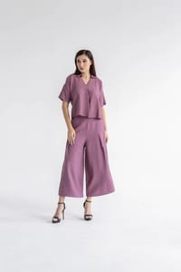 Women’s Linen Two-Piece Set – Relaxed Modest Fit | L430 thumb 1
