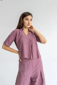 Women’s Linen Two-Piece Set – Relaxed Modest Fit | L430 thumb 3