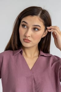 Women’s Linen Two-Piece Set – Relaxed Modest Fit | L430 thumb 2