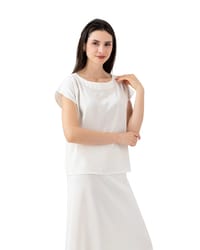 Satin Crepe Skirt Set - T118 thumb 2