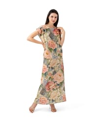 Floral Crepe Skirt Set - T119F thumb 3