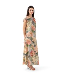 Floral Crepe Skirt Set - T119F thumb 1