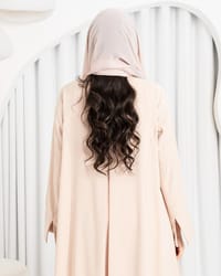 Lilas abaya ( beige ) thumb 3