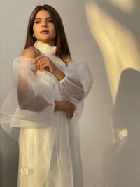 Wedding dress with abaya "off-white" thumb 2