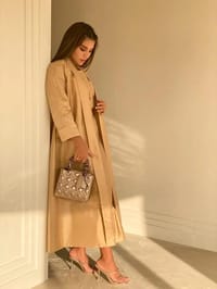 Beige abaya set thumb 1