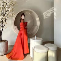 Orange wedding dress thumb 2