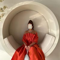 Orange wedding dress thumb 4