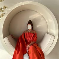 Orange wedding dress thumb 5
