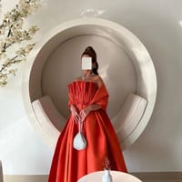 Orange wedding dress thumb 6