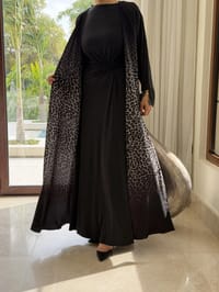Marwa satin abaya thumb 1