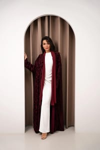 Velour orchard abaya thumb 1