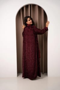 Velour orchard abaya thumb 2