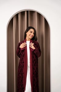 Velour orchard abaya thumb 3