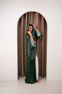 Layali emerald abaya thumb 1