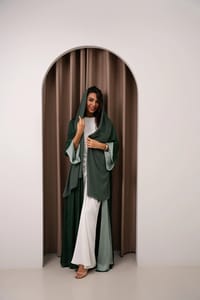 Layali emerald abaya thumb 2