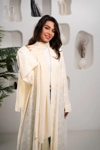 Bloom lace abaya thumb 2