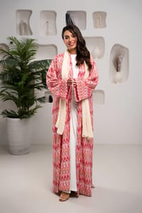 Sunset chevron abaya thumb 1