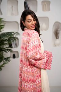 Sunset chevron abaya thumb 3