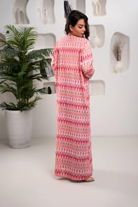 Sunset Chevron abaya - straight style thumb 3